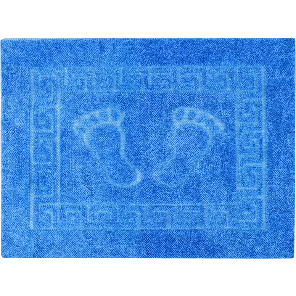 Коврик для ванной комнаты Foot 50x70 см цвет синий PRIMANOVA STLM-2211680