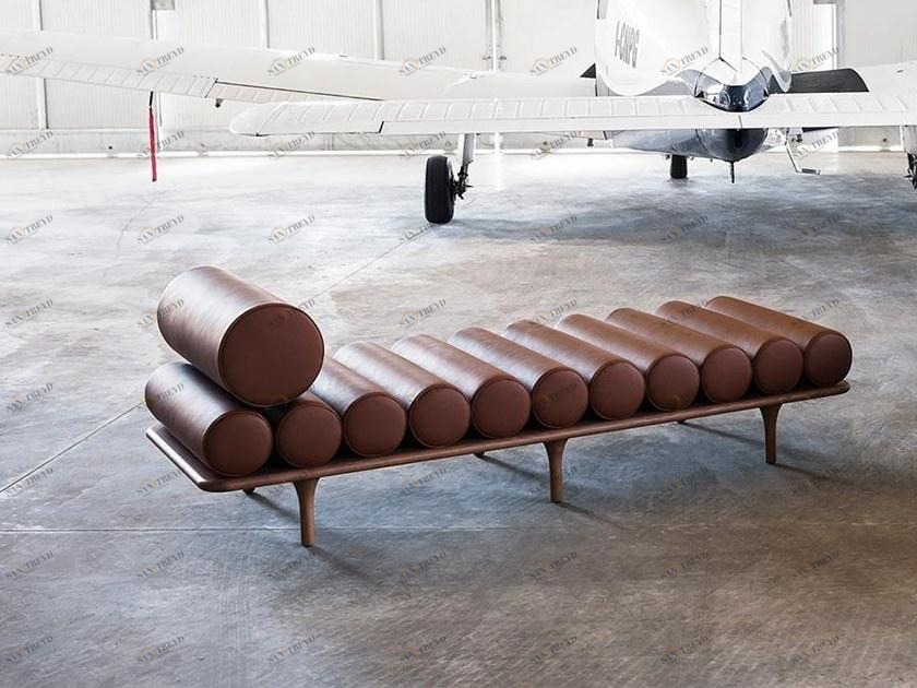 Tacchini Кожаная кушетка Five to nine sun-id-1426158