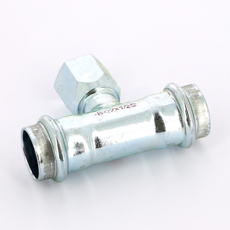 Тройник пресс-В IBP 22 х 1/2" х 22 оцинк. сталь PC4130G0220422 - Вид №1