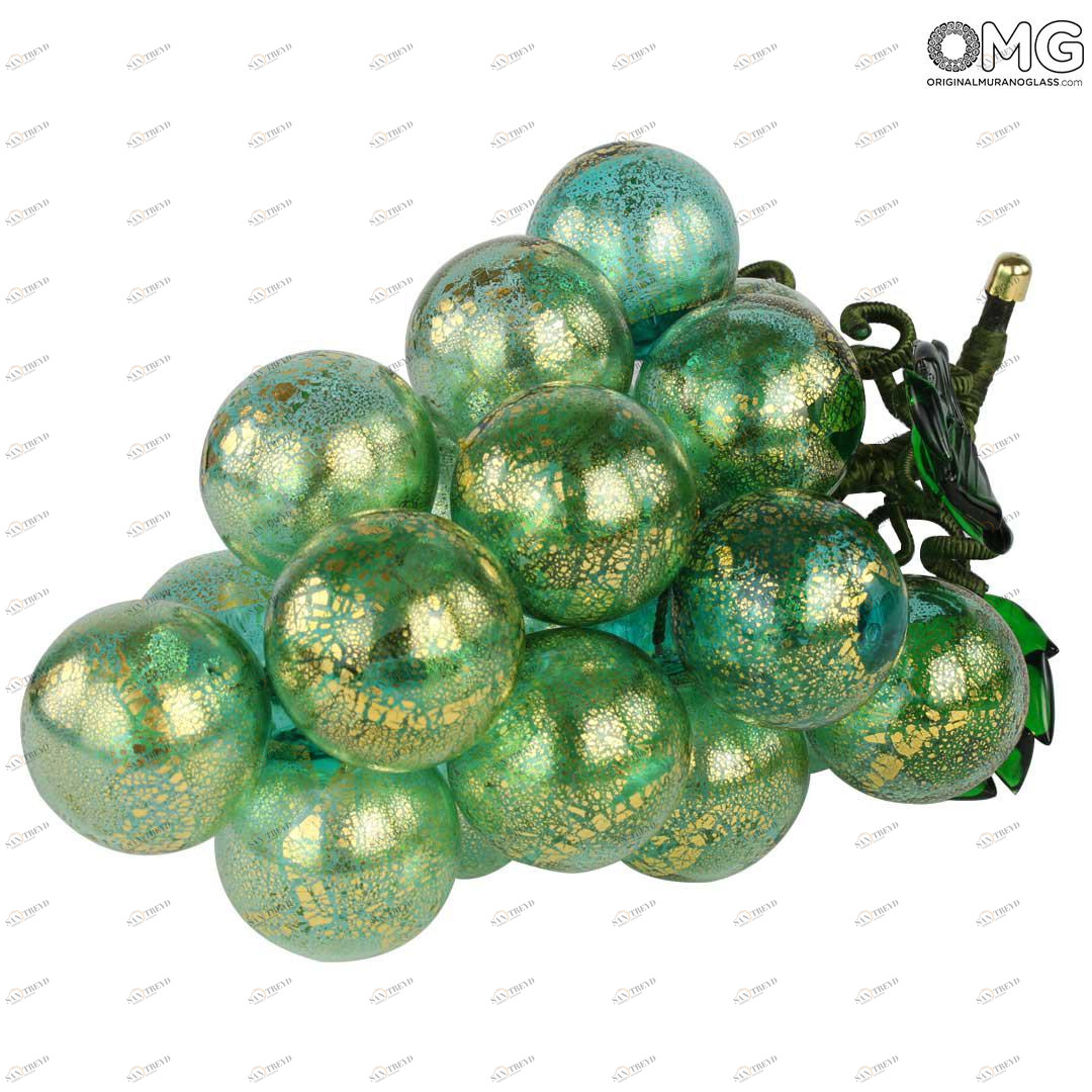 4269 ORIGINALMURANOGLASS Декоративная Виноградная гроздь - муранское стекло OMG 20 см 