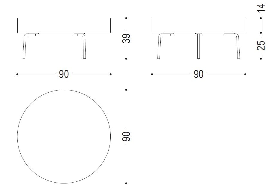 Кедровый садовый столик Riva 1920 DISCO ARCH-00047438 - Вид №2