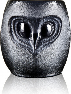 10663744 MALERAS Стакан из чёрного хрусталя "Неясыть" (малый), 75 мм.