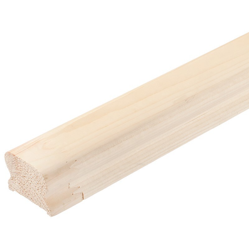 83850938 Поручень фигурный сращенный хвоя сорт АВ 45х75х3000 мм STLM-0044955 Santreyd 