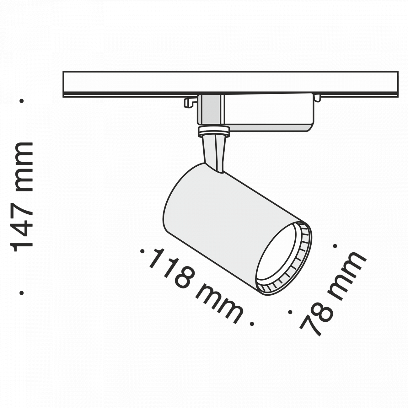 Трековый светильник черный TR003 TECHNICAL SINGLE PHASE TRACK SYSTEM 00-3956200 Черный  - Вид №4