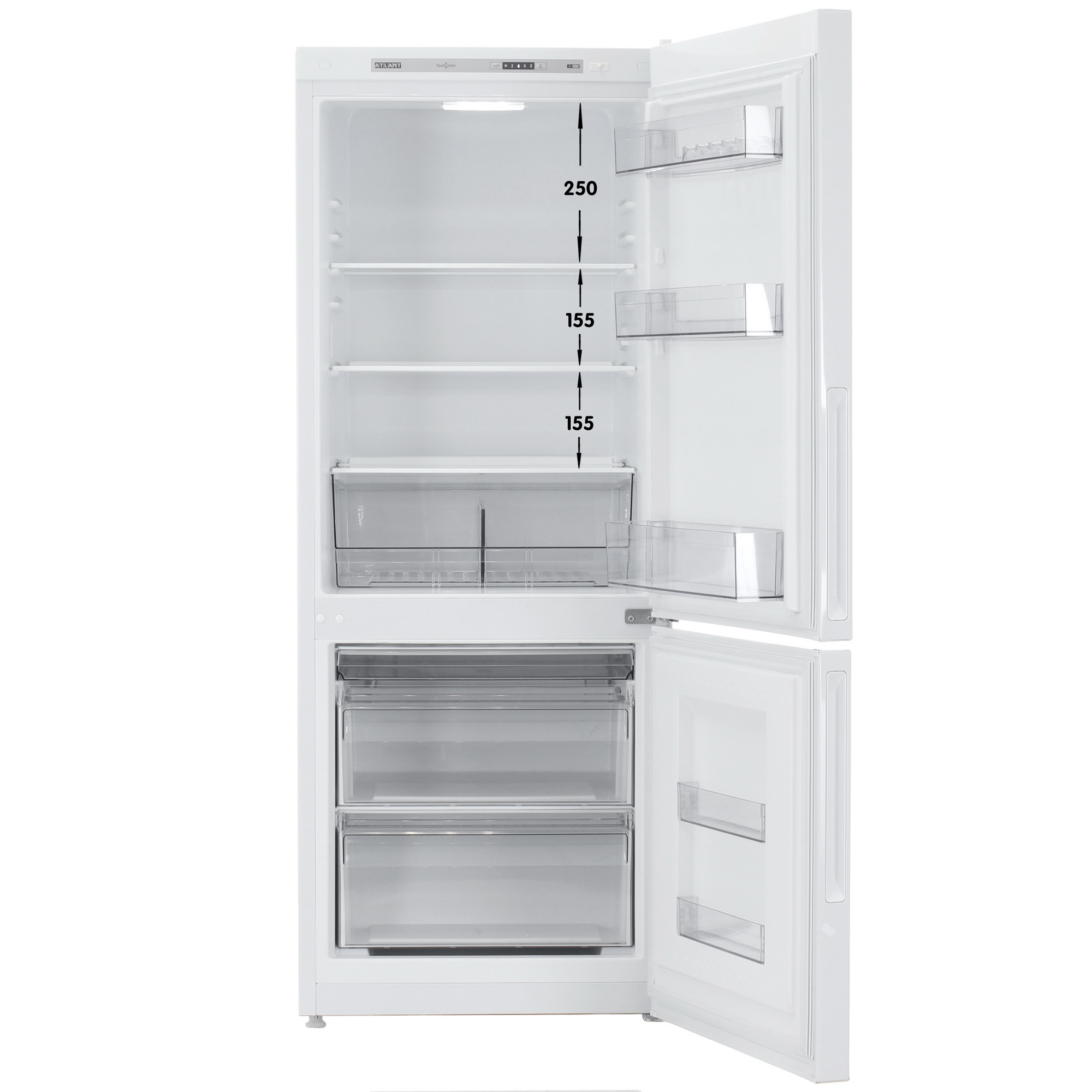 5489936 Холодильник с морозильником   ATLANT ХМ-4609-101 белый STDN-0082020 - Вид №1