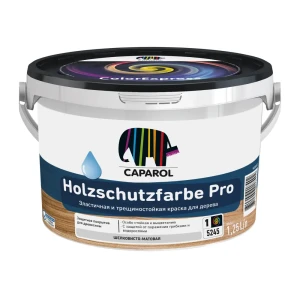 Краска для наружных работ Caparol Holzschutzfarbe Pro База 1 цвет белый 1.25 л 88234353 STLM-2151531