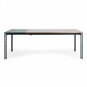 068186 Стол обеденный Mahon 160(220)x90 графит La Forma Kesia