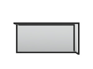 Настенное зеркало с порошковым покрытием