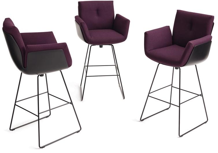 COR Высокий табурет из ткани со спинкой Alvo sun-id-1390871 - Вид №1