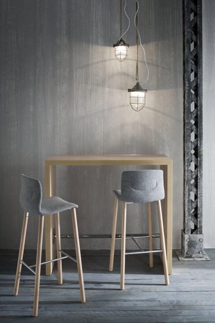 GABER Высокий табурет из ткани со спинкой Slot sun-id-1396488 - Вид №3