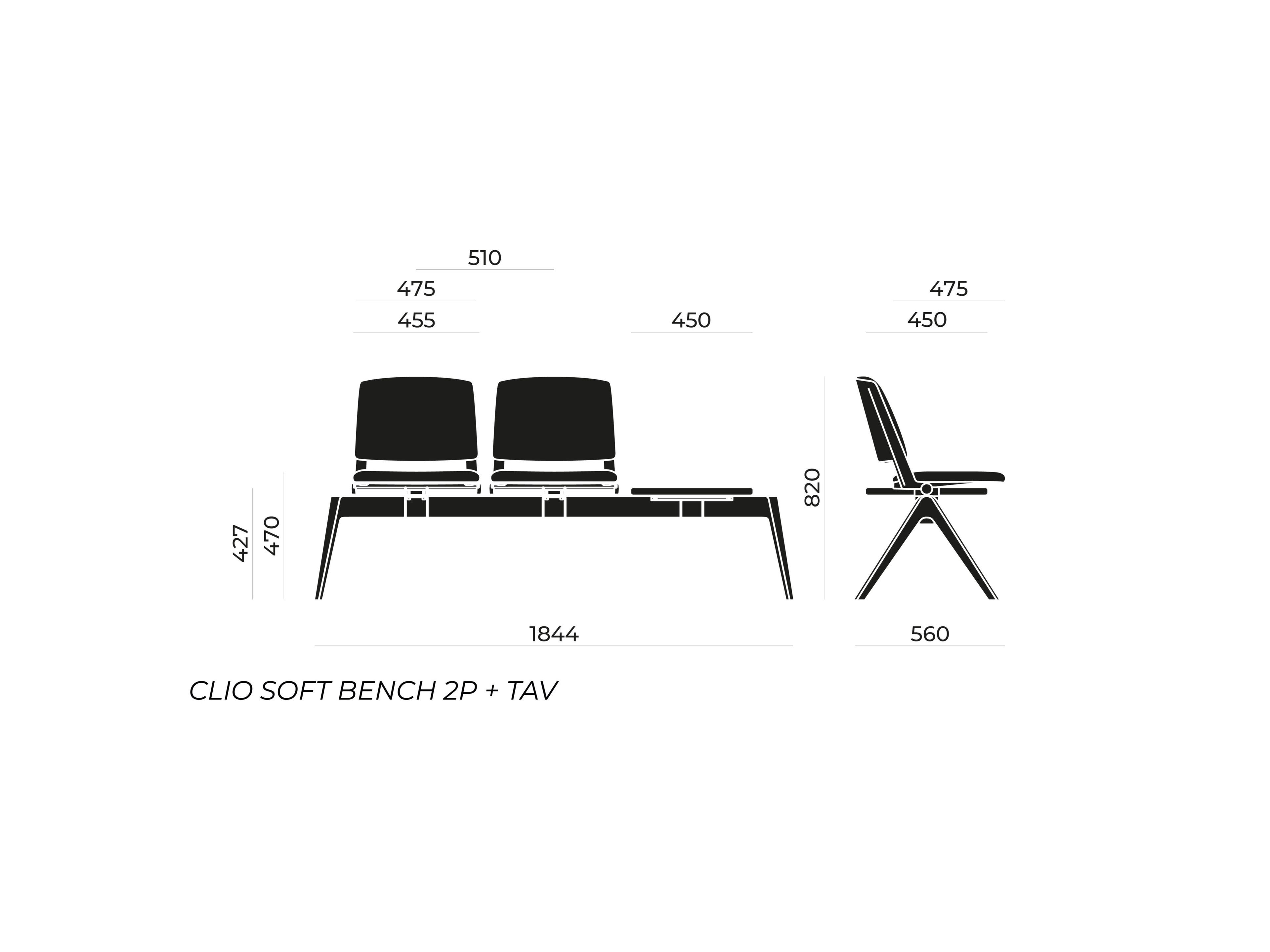 Сидя на полу бар Nahu Clio Soft Bench ARCH-00096784 - Вид №3