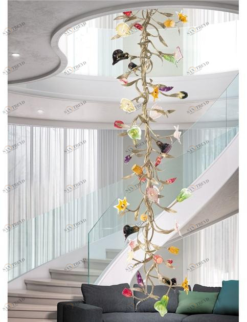 Serip Бронзовый потолочный светильник ручной работы Bouquet Ct3199/41