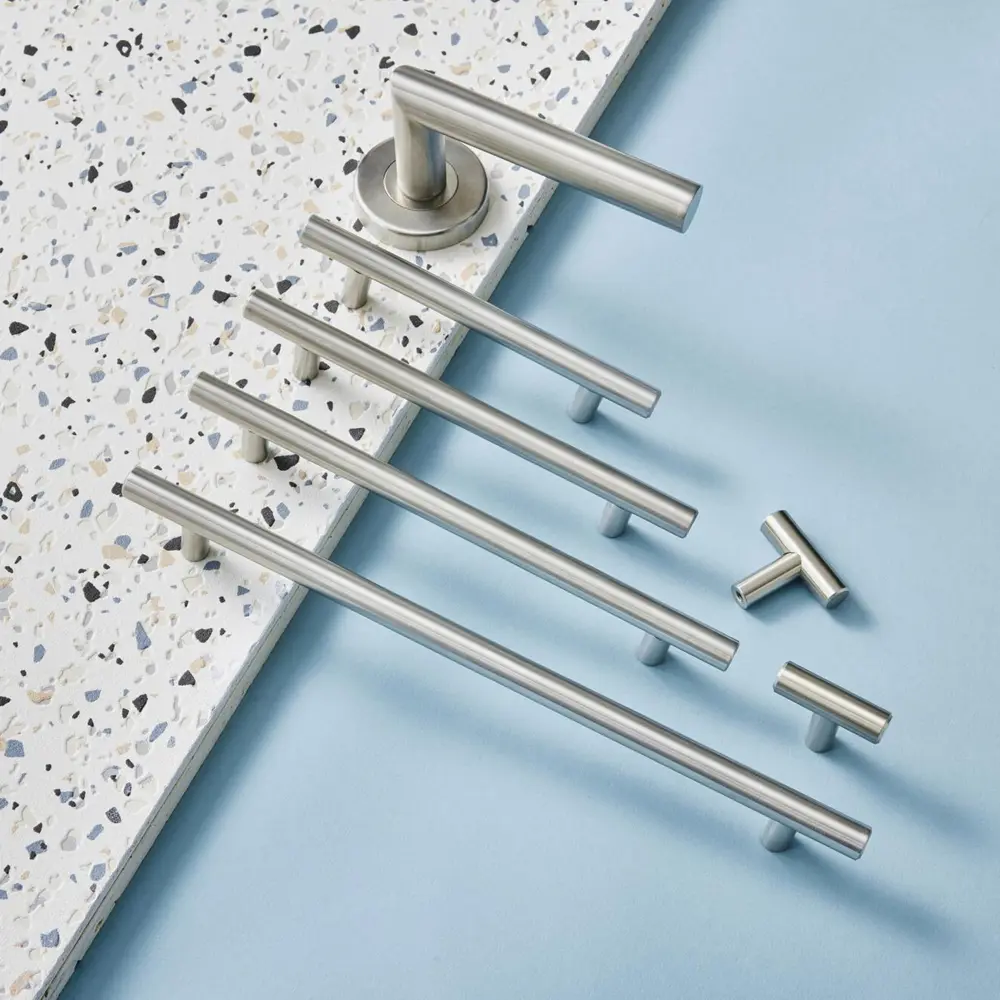 84335822 Ручка-рейлинг мебельная Sara 128 мм цвет никель 4 шт. STLM-1005746 INSPIRE  - Вид №8