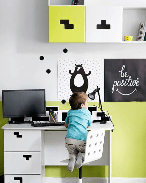 Полка детская навесная горизонтальная "Продленка" МАНДАРИН ПРОДЛЕНКА 178756 Белый;черный Santreyd  - Вид №2