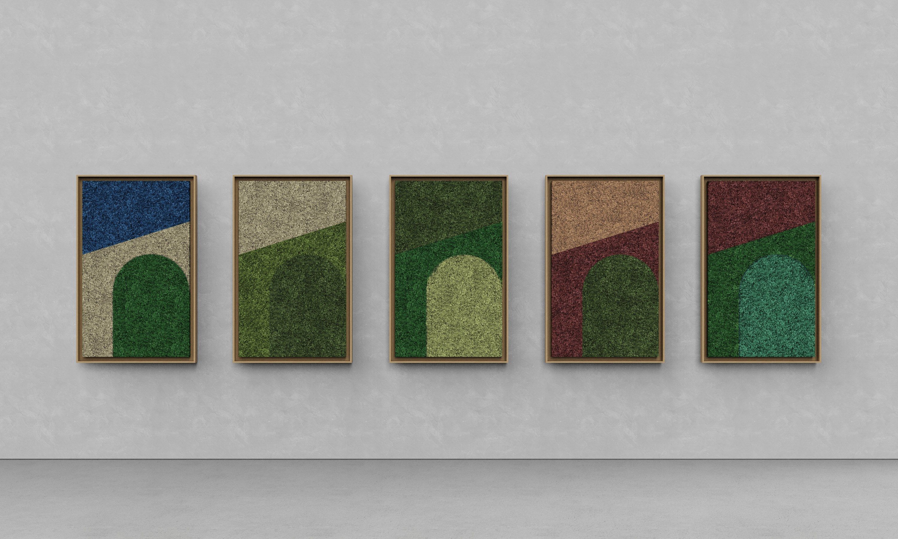 Акустическая панель из мха GREENMOOD FRAMED GEOMETRIC ARCH-00124960 - Вид №12