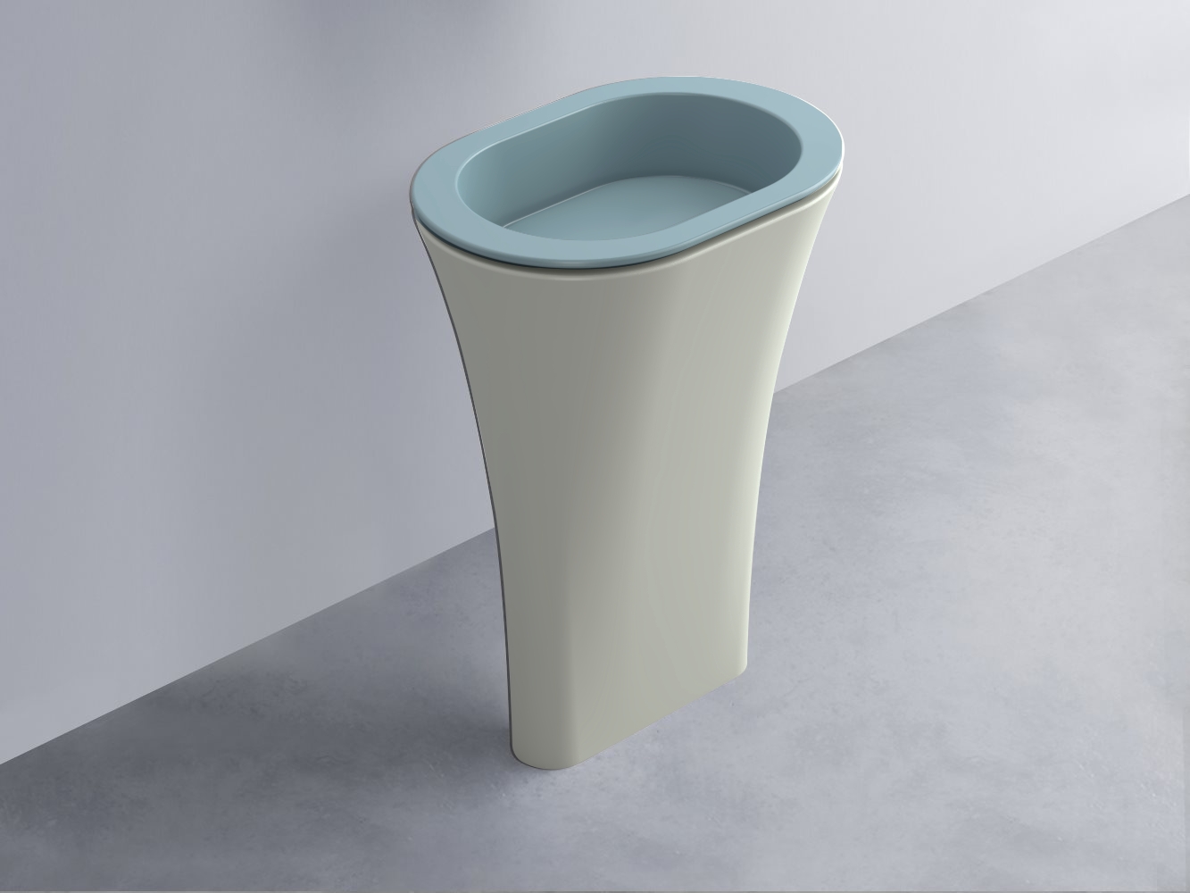 AMLA65-PL+AMPILO-PL+AMCOLO-PM Раковина Amedeo Ovale отдельностоящая cielo Enjoy + Amedeo Ceramica Cielo