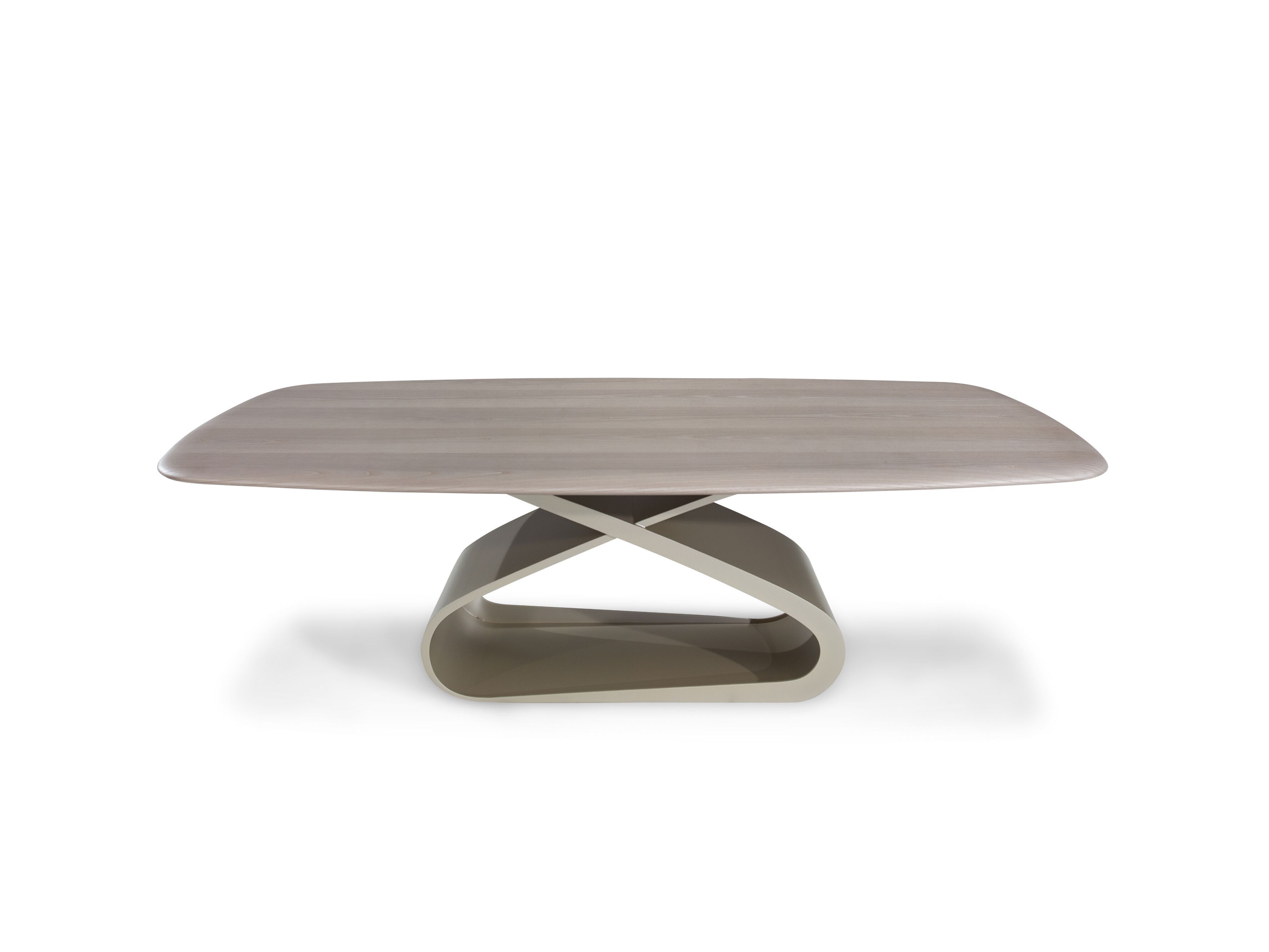 Обеденный стол из стальной бочки с ясенем Natuzzi Italia узел ARCH-00119616 - Вид №1