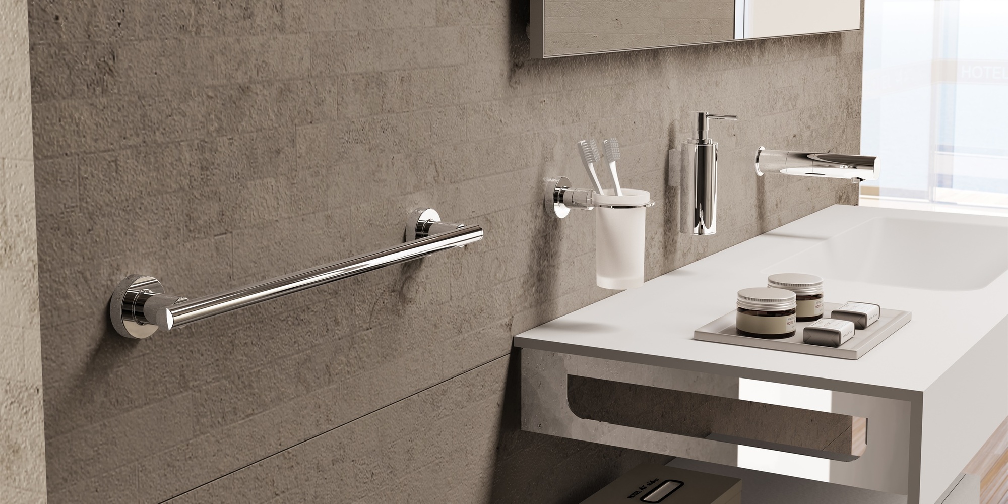 Sonia Полотенцедержатель 600 мм Tecno Project Хром 116812 - Вид №2