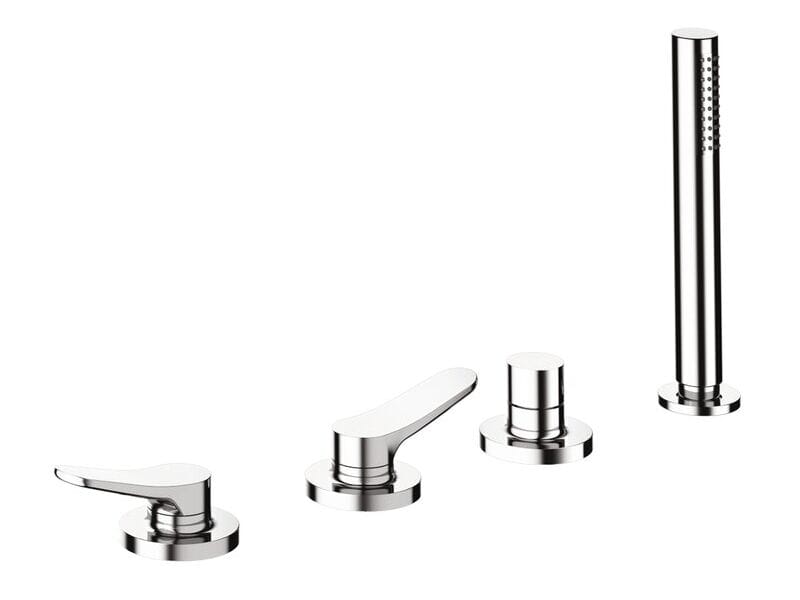 Смеситель для ванны с 4 отверстиями и ручным душем CRISTINA Rubinetterie бочка ARCH-00046350 - Вид №1