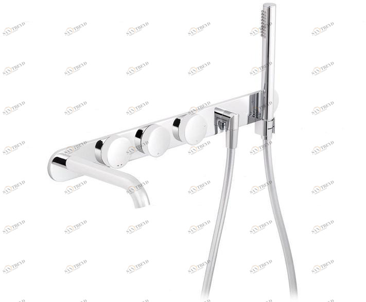 rvb Настенный термостатический комплект для ванны с ручным душем Tune 4595.--.71