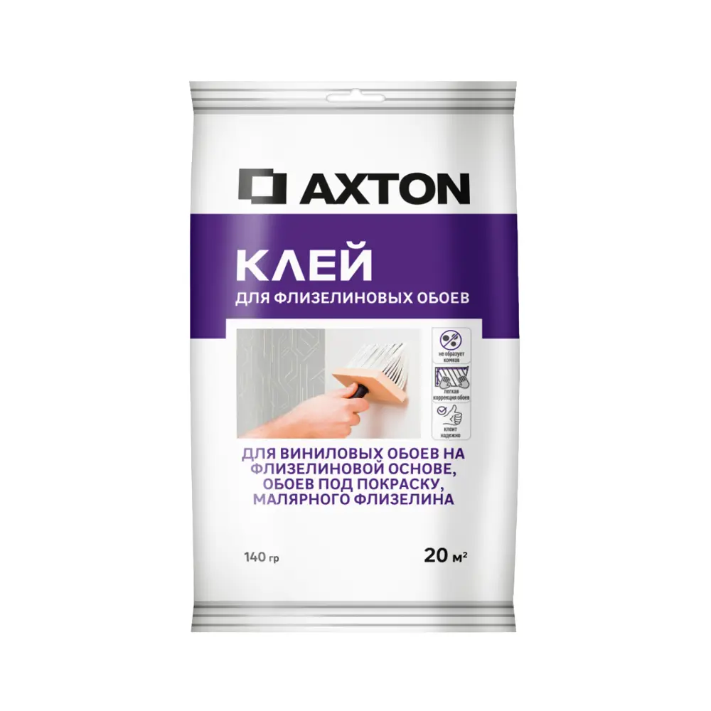 Клей Axton для флизелиновых обоев - профессиональная фиксация 20 м² 89346006 STLM-0816249
