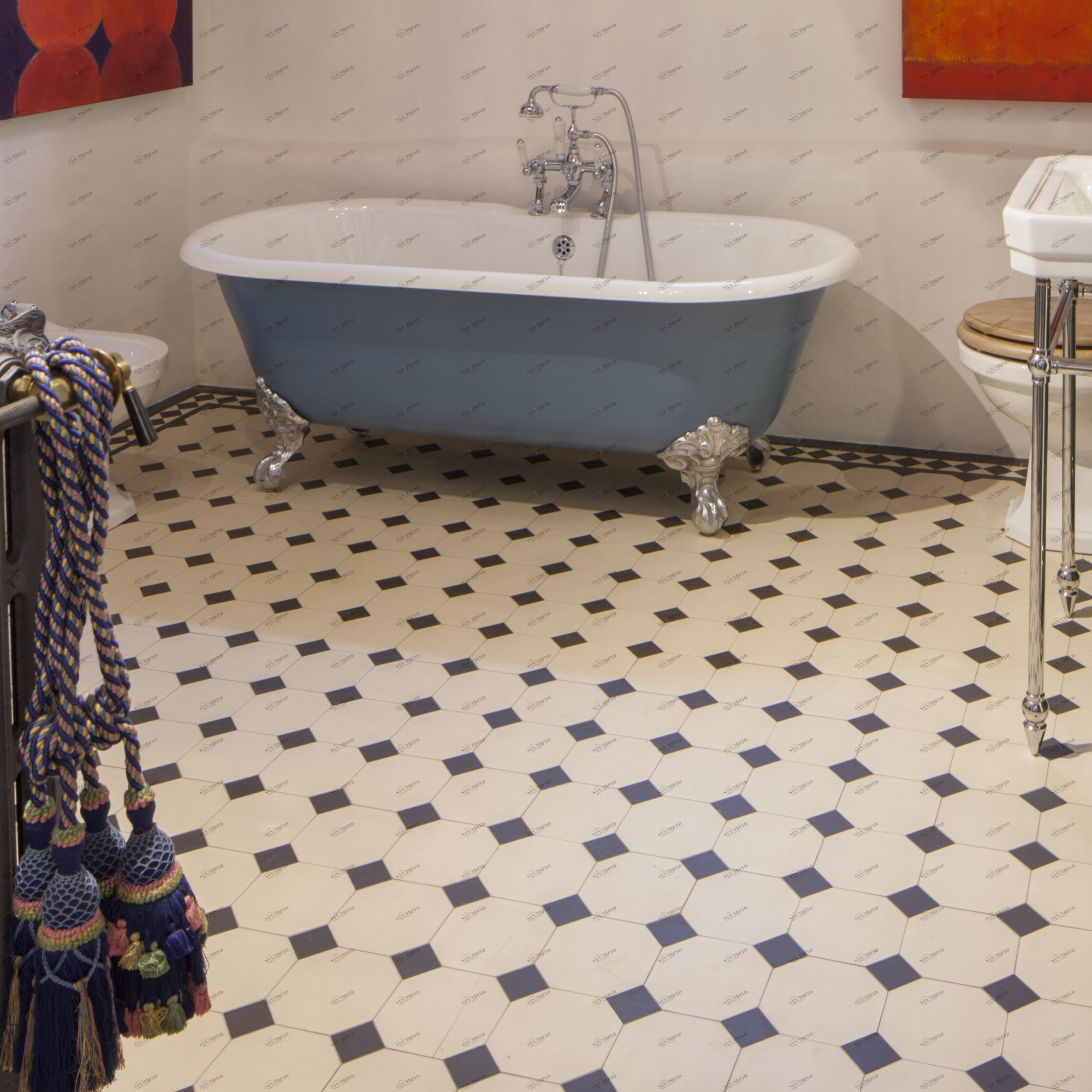 Traditional bathrooms Викторианская напольная плитка YORK YORK 