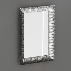 736502 Зеркало 70x100 в раме из ламинированного дерева (ель), цвет Хромированный Kerasan RETRO Италия