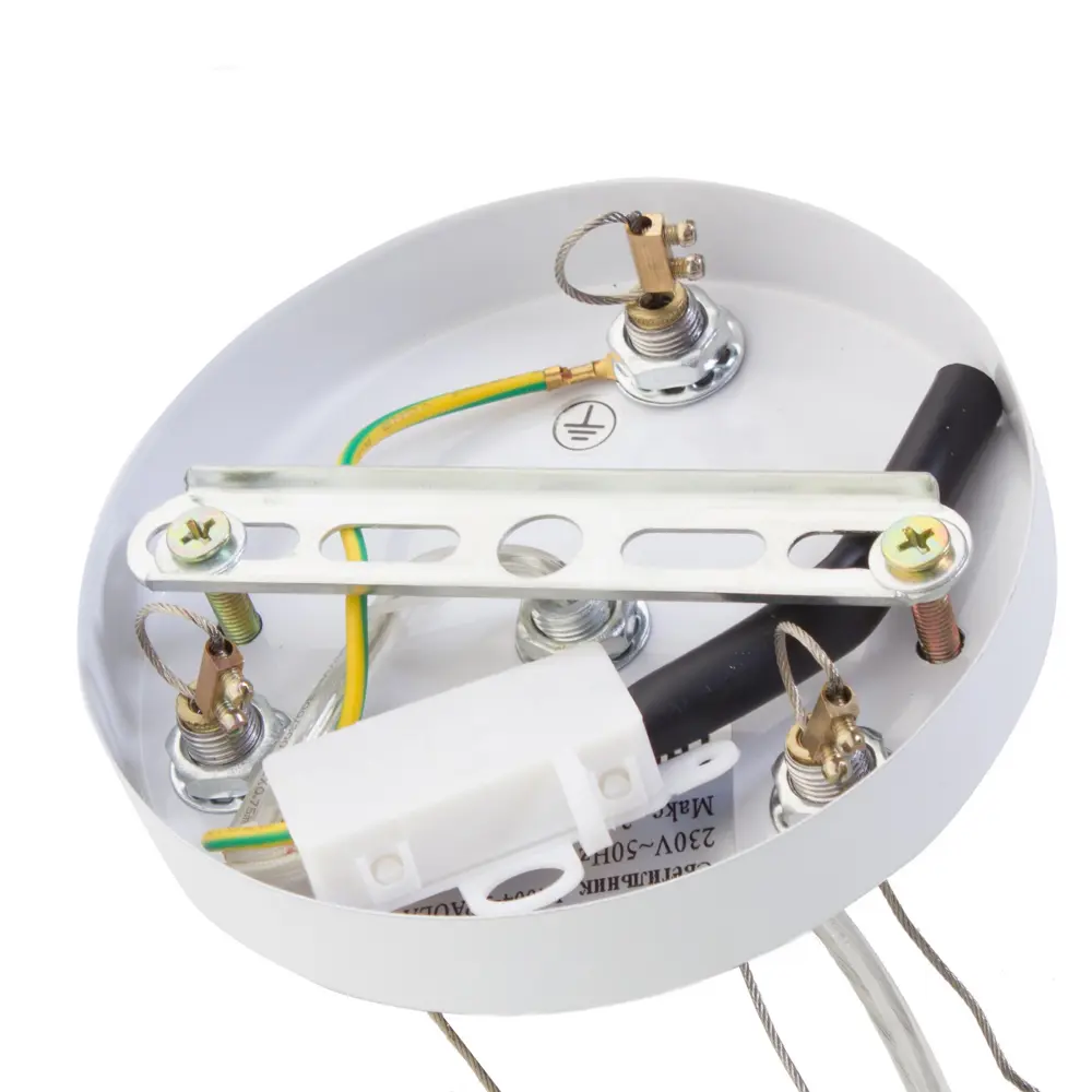 Подвес Paola 3xE27x60 Вт, металл/стекло, цвет белый Maytoni STLM-2017837 - Вид №1