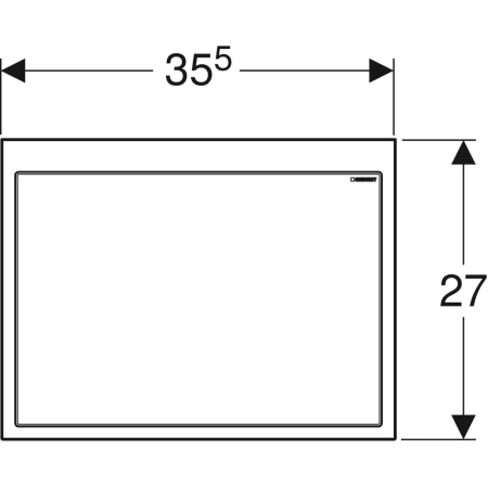 115.420.DW.1 Декоративный комплект для раковины Geberit ONE подвесная Geberit  - Вид №2