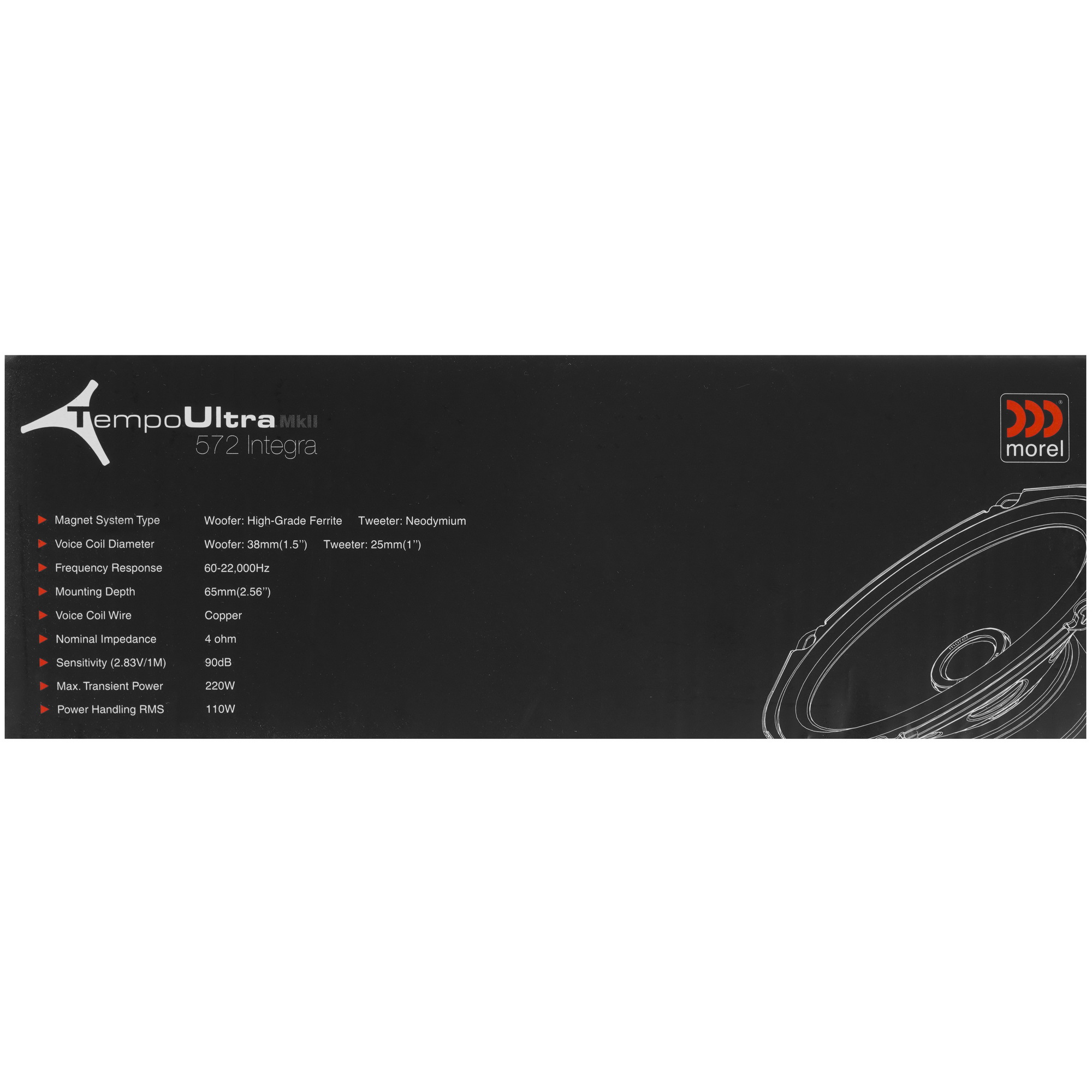 9097232 Коаксиальная акустическая система Morel Tempo Ultra 572 Integra MKII STDN-0063635 - Вид №5