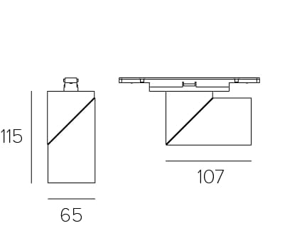 Регулируемый источник освещения алюминиевого трека Letroh VIAVAI ARCH-00004660 - Вид №1