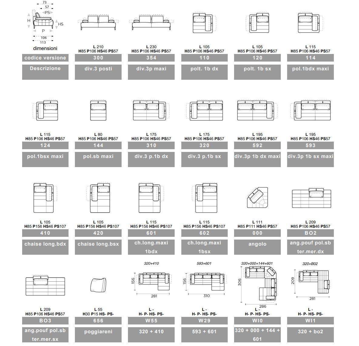 Модульный тканевый угловой диван с подголовником Calia Italia премиум ARCH-00114556 - Вид №6