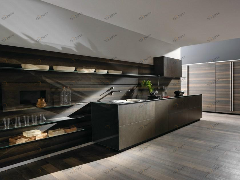 VALCUCINE Линейная модульная кухня из стали Riciclantica sun-id-1486037