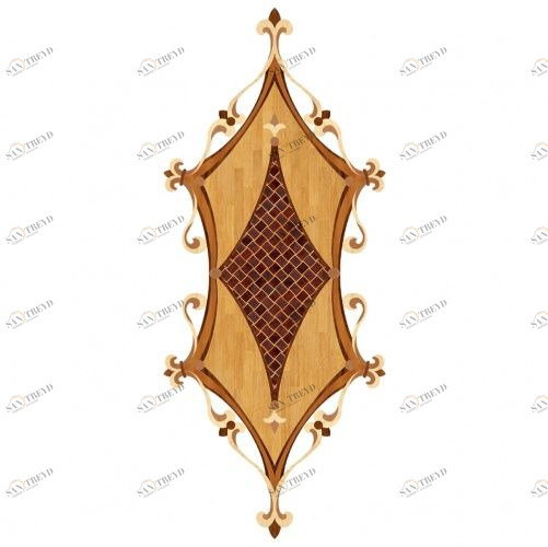 Художественный паркет Da Vinci Паркетный Декор 26-040 Дуб Селект (Гладкая) 1200х900 мм 26012040