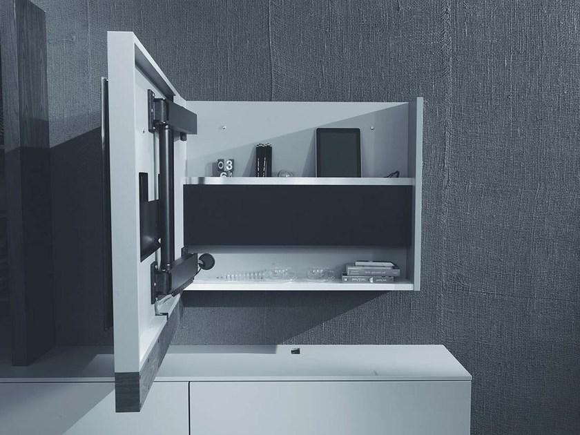 Fimar Регулируемая подвесная лакированная тумба под ТВ Rack sun-id-1405543 - Вид №6