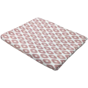 Плед «Рондо» 130x170 см флис цвет розовый