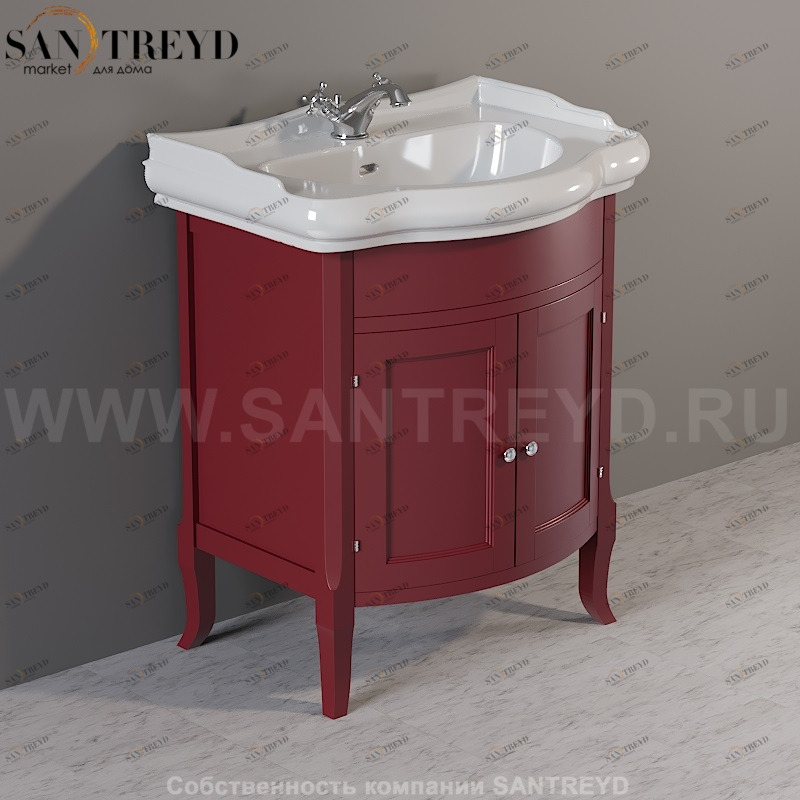 735153 Мебель закрытая под умывальник 69. Retro Kerasan