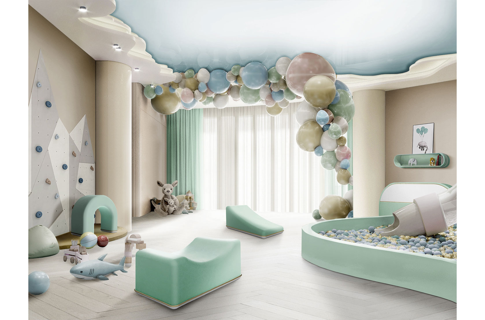 CIST700 Детские пуфики Пузыристый слайд Circu  - Вид №19