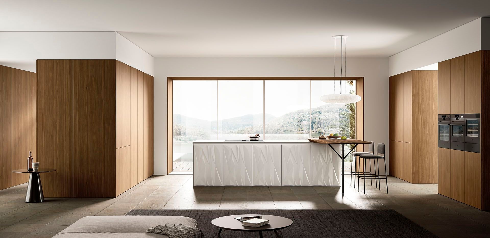 Встроенная кухня с полуостровом Febal Casa Origina ARCH-00062587 - Вид №1