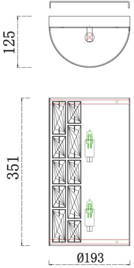 MAYTONI Настенный светильник с кристаллами прямого света Gelid Mod184-wl - Вид №10