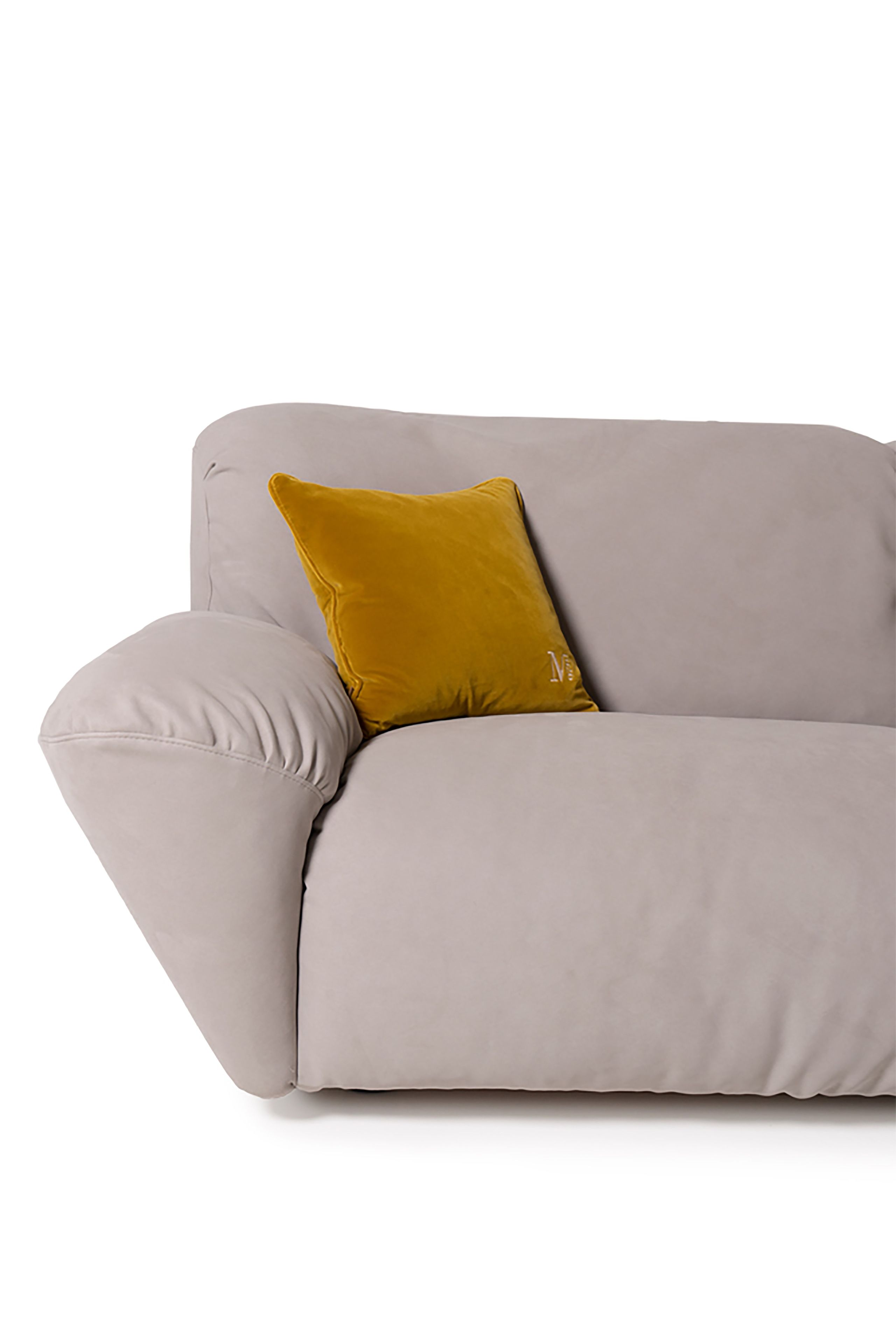 3-местный диван из микрофибры Mantellassi 1926 Beluga ARCH-00142125 - Вид №2