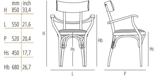 Wiener GTV Design Стул из бука со встроенной подушкой sun-id-1405332 - Вид №1