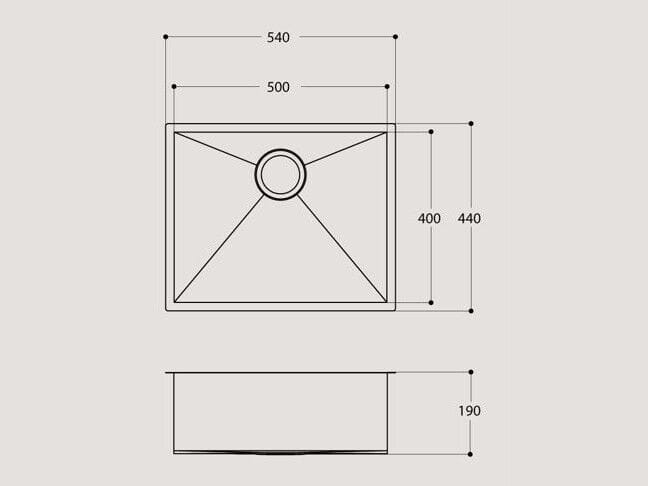 Раковина из нержавеющей стали Evhoc Ethna ARCH-00122706 - Вид №3