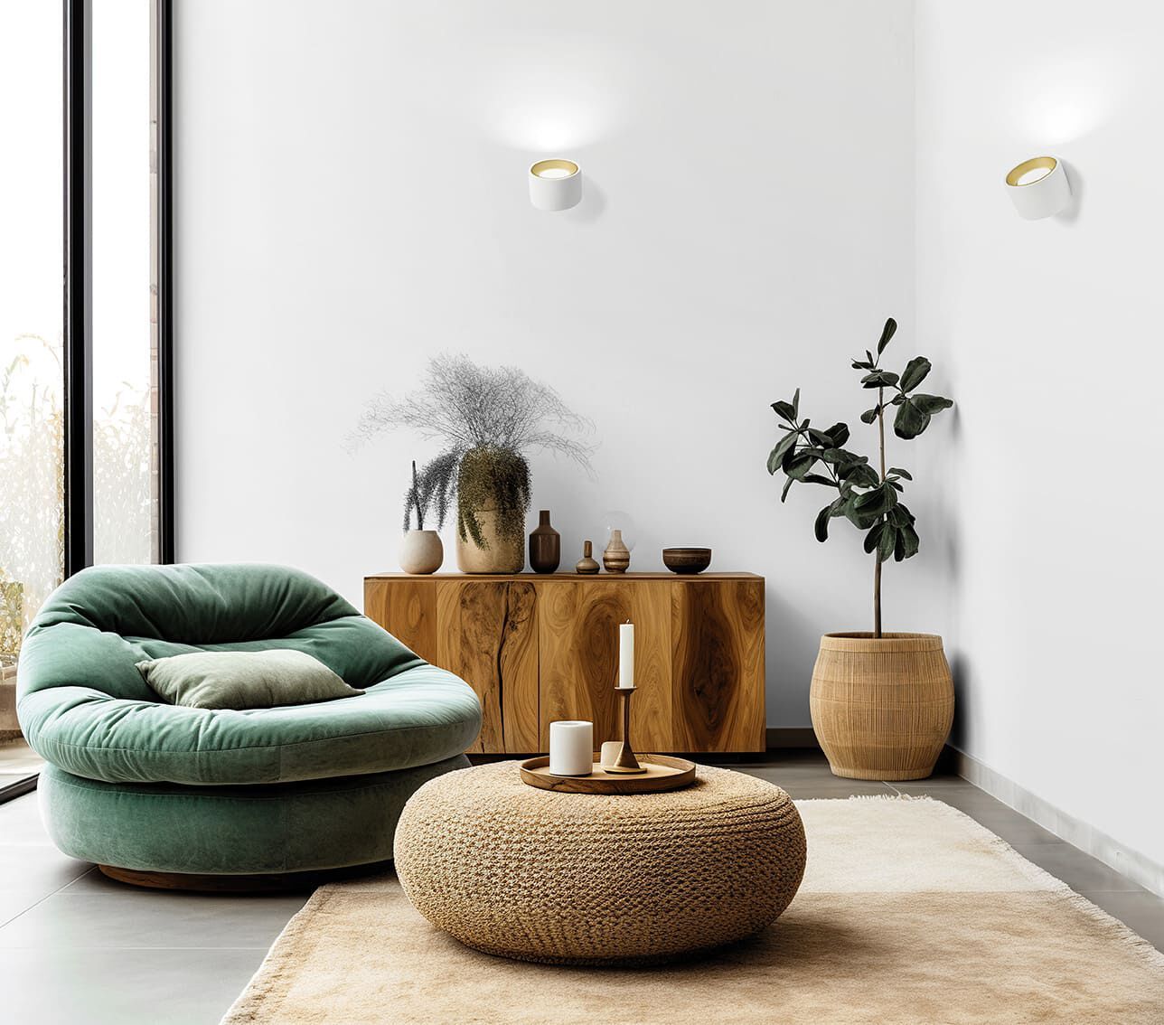 Гипсовая настенная лампа Tecnico NASSO TONDA ARCH-00102479 - Вид №9