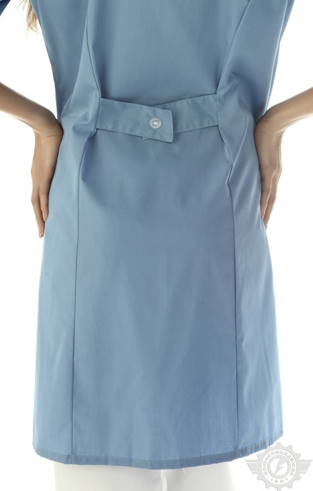 63695 Халат "Сервис-Люкс" темно-голубой  Медицинская одежда  размер 42/158-164 Спецодежда  - Вид №5