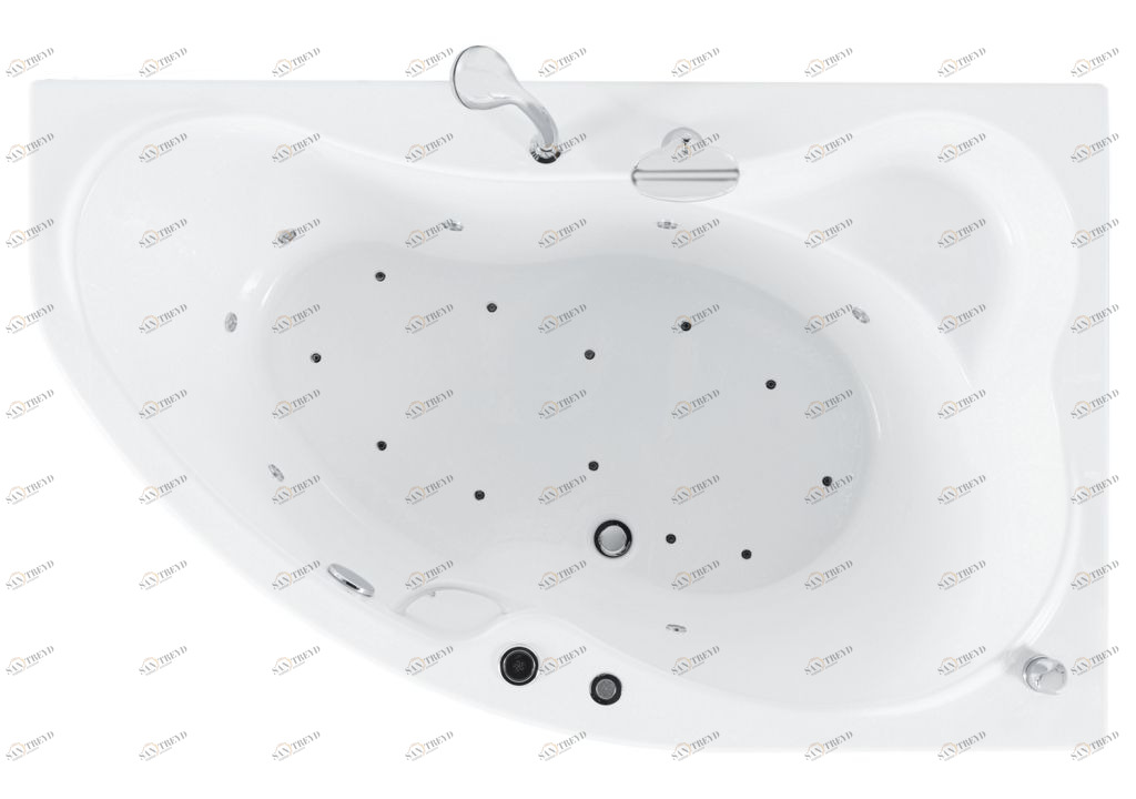 Акриловая ванна Aquanet Capri 160x100 R (а/м, А3рNew, з/д) 00207261