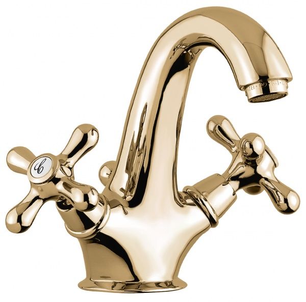 12013BR Смеситель Deco Classic с донным клапаном для раковины, цвет бронза EMMEVI Decò classic