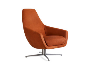 Кожаное кресло с подлокотниками