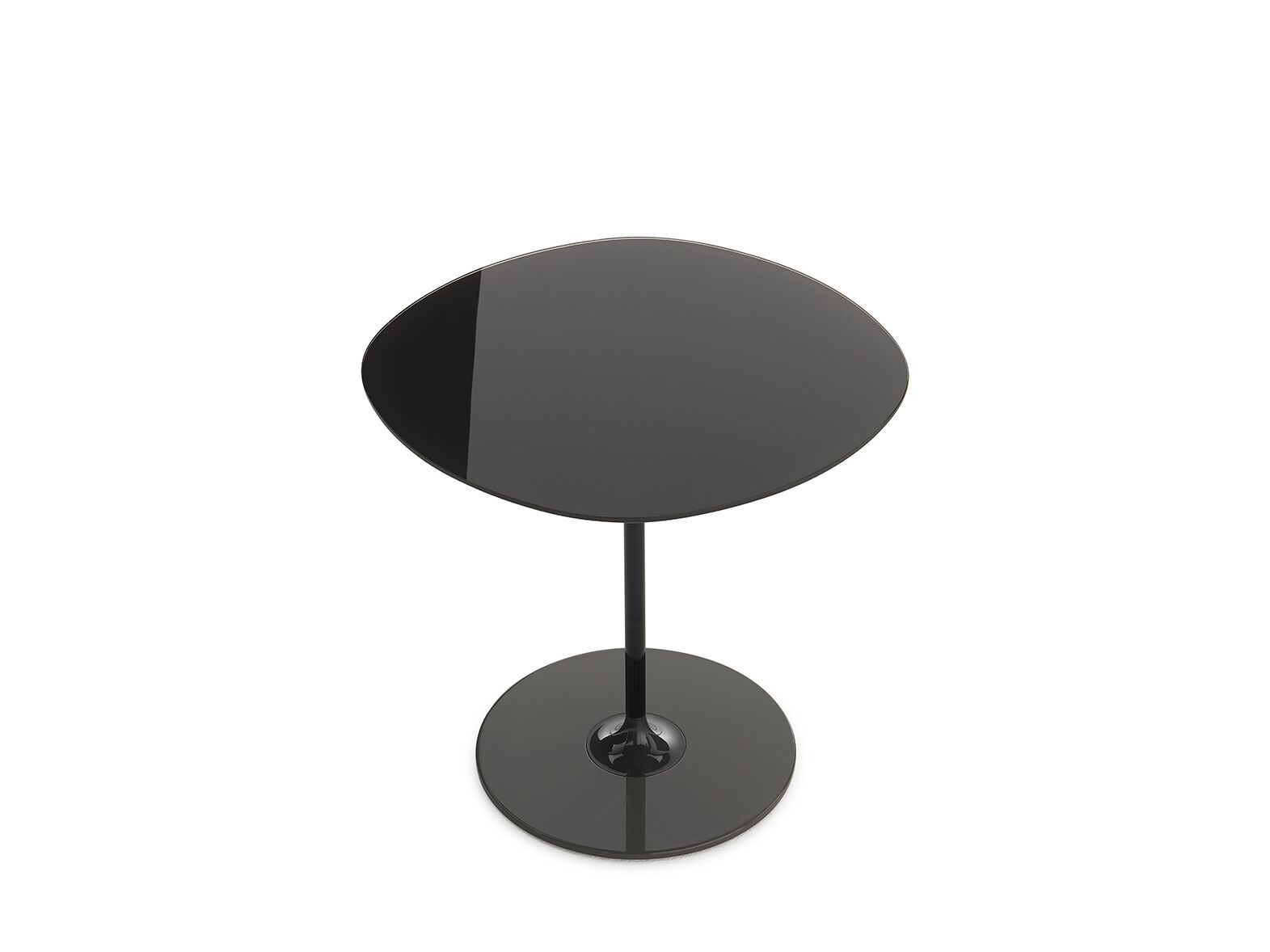 Круглый журнальный столик с хрустальной столешницей и стальным основанием Kartell Тьерри ARCH-00012249 - Вид №15