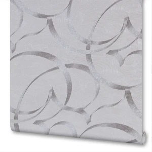 Обои флизелиновые Euro Decor Олимпия серые 1.06 м 1007-11